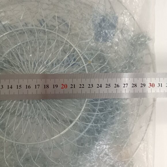 Vintage 3-Tier Collapsible Hanging Wire Basket Multipurpose Rustic Cottage Large - Picture 3 of 7